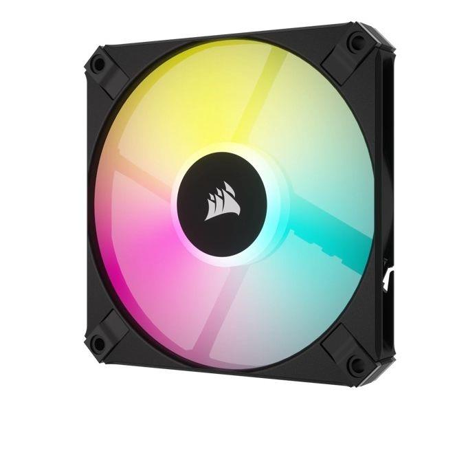 Corsair iCUE AF120 RGB Slim 120mm PWM Fan Single Pack - Black - PakByte Computers 