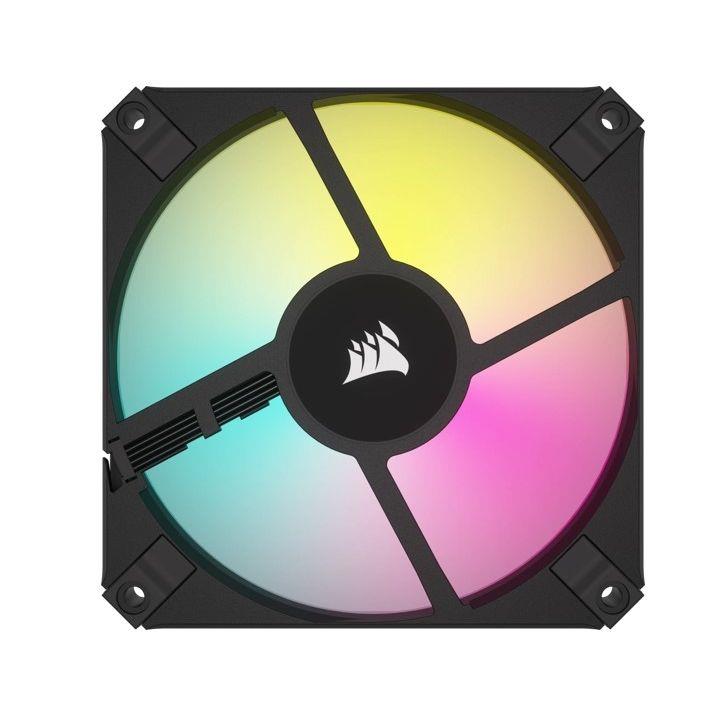 Corsair iCUE AF120 RGB Slim 120mm PWM Fan Single Pack - Black - PakByte Computers 