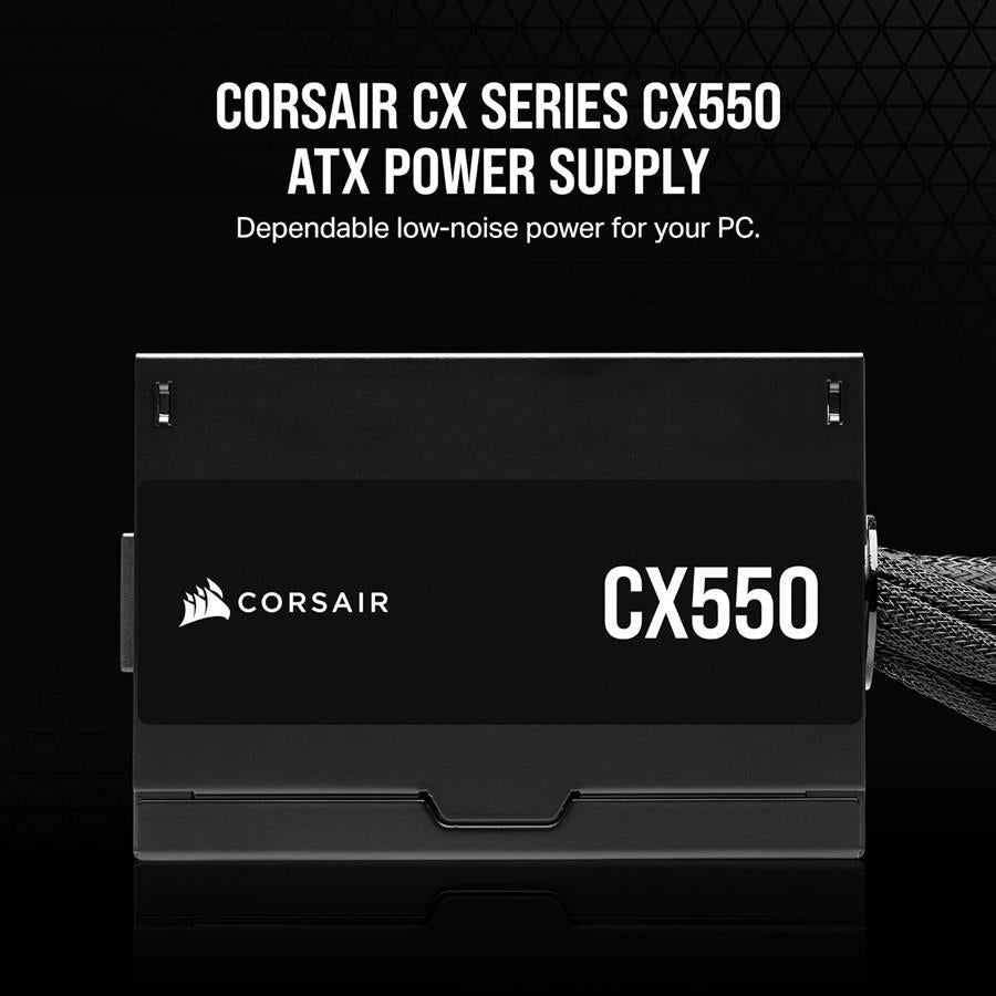 Corsair CX Series CX550 550W 80 Plus Bronze ATX Power Supply - PakByte Computers 