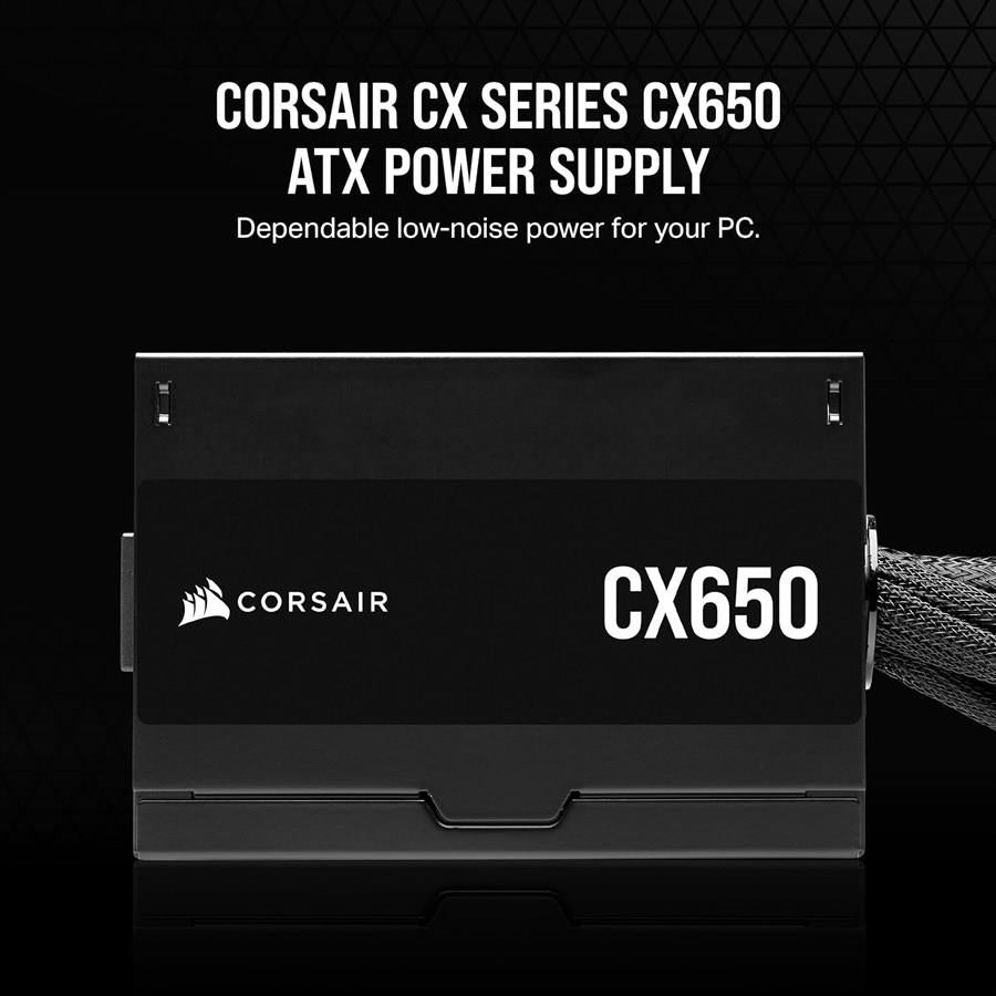 Corsair CX Series CX650 650W 80 Plus Bronze ATX Power Supply - PakByte Computers 