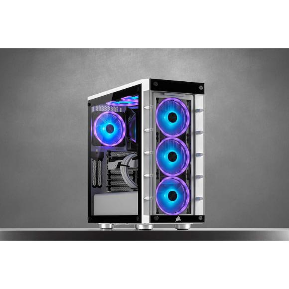 Corsair QL Series, QL120 RGB, 120mm RGB LED Fan, Triple Pack with Lighting Node Core - PakByte Computers 