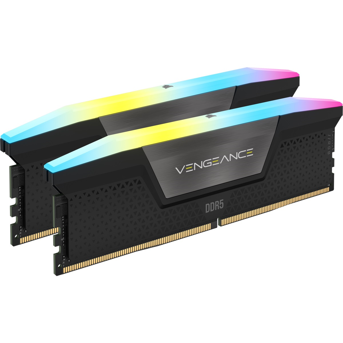 Corsair Vengeance RGB 32GB (2x16GB) 6200MHz C36 DDR5 DRAM Memory Kit - Black - PakByte Computers 