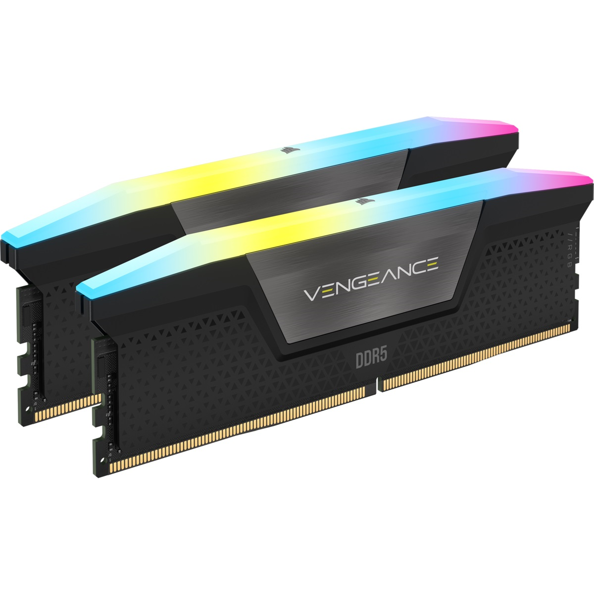 Corsair Vengeance RGB 32GB (2x16GB) 6400MHz C36 DDR5 DRAM Memory Kit - Black - PakByte Computers 