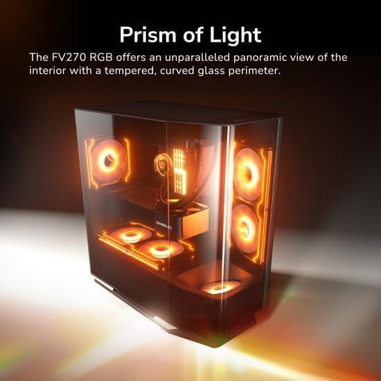 Cougar FV270 RGB MidTower E-ATX Case - Black