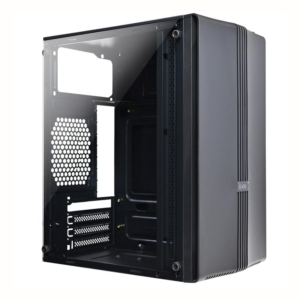 Ease EM123B RGB Mid-Tower micro ATX Case - PakByte Computers 