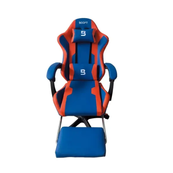 Boost Surge Gaming Chair with Footrest - Blue - PakByte Computers 