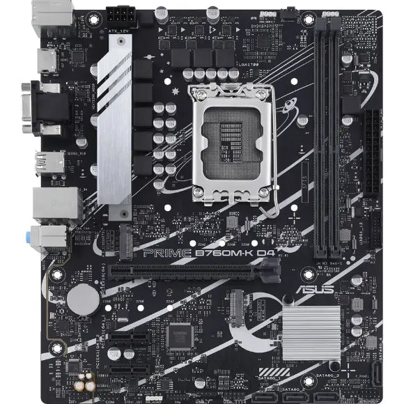 Asus Prime B760M-K D4 Intel B760 LGA 1700 mATX Gaming Motherboard - PakByte Computers 