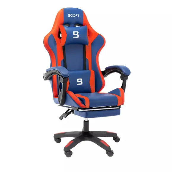 Boost Surge Gaming Chair with Footrest - Blue - PakByte Computers 