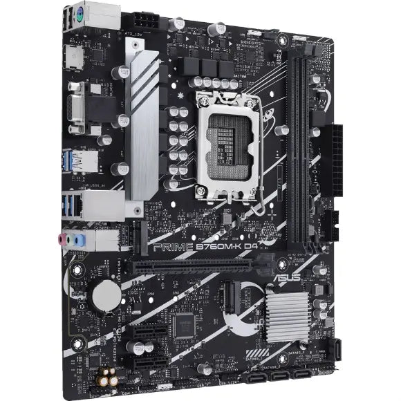 Asus Prime B760M-K D4 Intel B760 LGA 1700 mATX Gaming Motherboard - PakByte Computers 