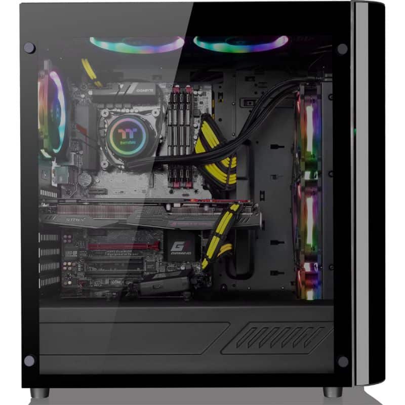 Thermaltake View 22 TG Tempered Glass Edition Mid-Tower Chassis - CA-1J3-00M1WN-00 - PakByte Computers 