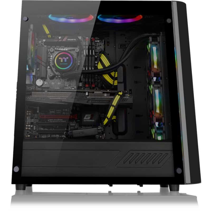 Thermaltake View 22 TG Tempered Glass Edition Mid-Tower Chassis - CA-1J3-00M1WN-00 - PakByte Computers 