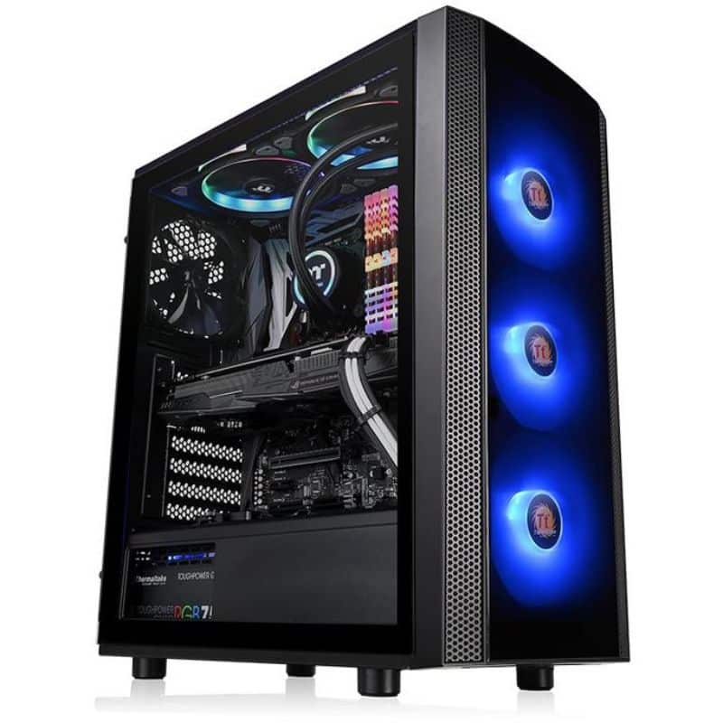 Thermaltake Versa J25 Tempered Glass RGB Edition Mid-Tower Chassis CA-1L8-00M1WN-01 - PakByte Computers 