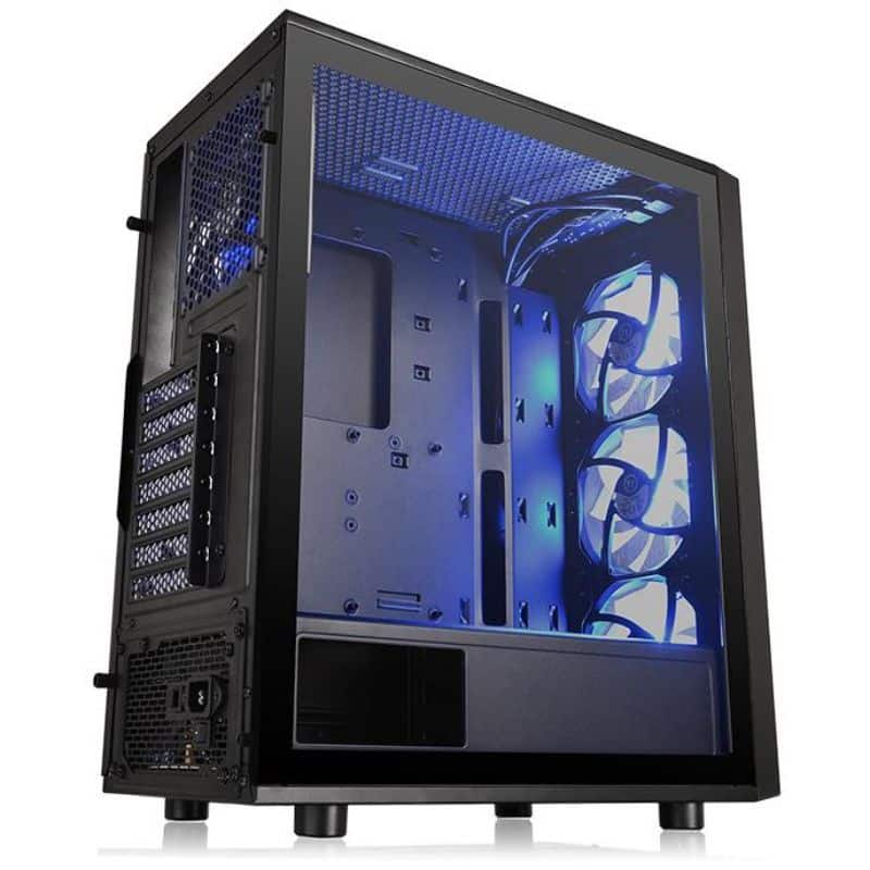 Thermaltake Versa J25 Tempered Glass RGB Edition Mid-Tower Chassis CA-1L8-00M1WN-01 - PakByte Computers 