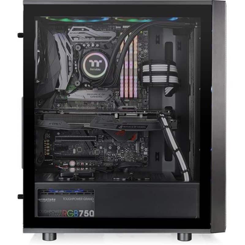 Thermaltake Versa J25 Tempered Glass RGB Edition Mid-Tower Chassis CA-1L8-00M1WN-01 - PakByte Computers 