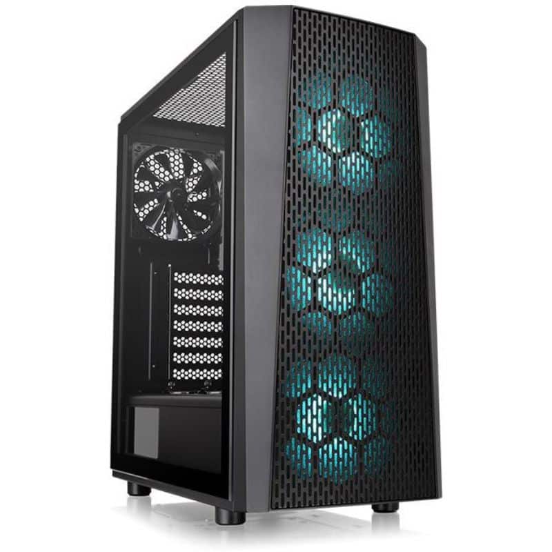 Thermaltake Versa J24 Tempered Glass RGB Edition Mid-Tower Chassis - CA-1L7-00M1WN-01 - PakByte Computers 