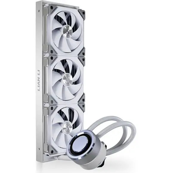 Lian Li Galahad AIO 360 RGB UNI FAN SL Edition Closed Loop All-in-One CPU Liquid Cooler GA-360SLA White - PakByte Computers 