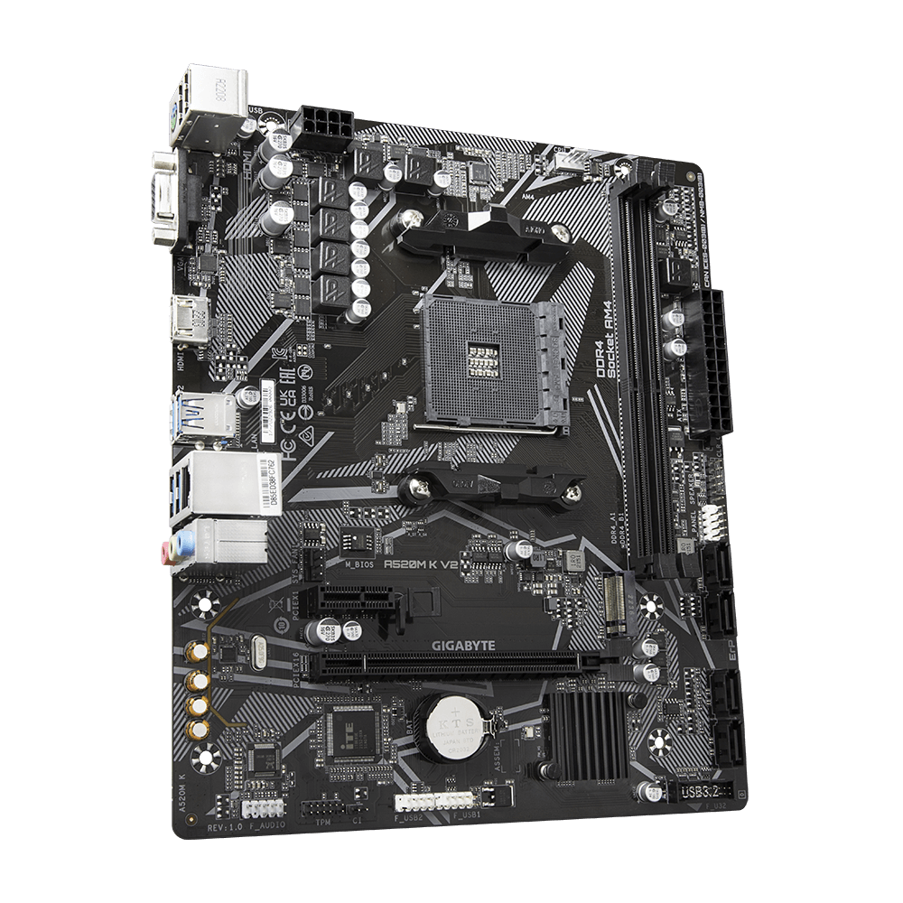 Gigabyte A520M K V2 AMD AM4 microATX Motherboard - PakByte Computers 