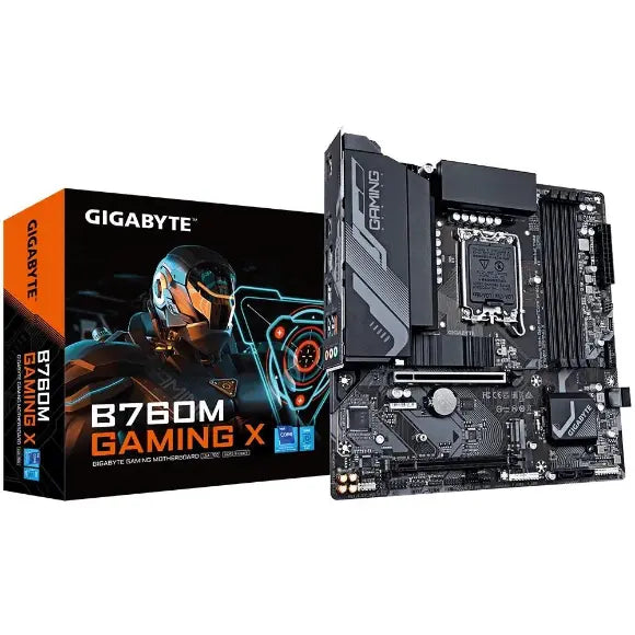 Gigabyte B760M Gaming X DDR5 Intel 12/13th Gen microATX Motherboard - PakByte Computers 