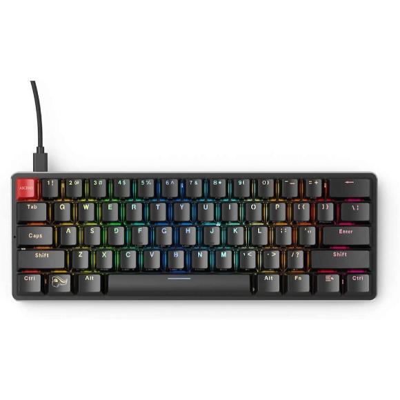 Glorious GMMK Modular Mechanical Gaming Keyboard - 60%, GMMK-Compact-BRN, Black - PakByte Computers 