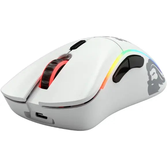 Glorious Model D- Wireless Lightweight Ergonomic Gaming Mouse - GLO-MS-DMW-MW - Matte White - 67G - PakByte Computers 