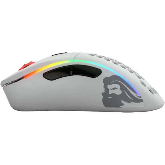 Glorious Model D- Wireless Lightweight Ergonomic Gaming Mouse - GLO-MS-DMW-MW - Matte White - 67G - PakByte Computers 