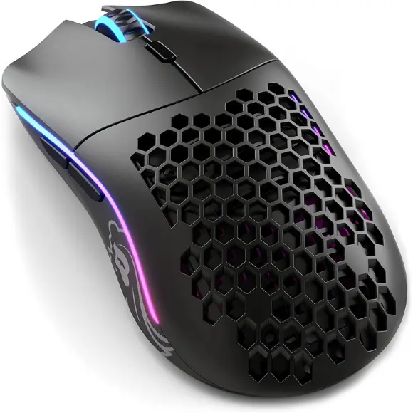 Glorious Model O- Minus Gaming Wireless Mouse - 65g Ultralight - Honeycomb (Matte Black) - PakByte Computers 