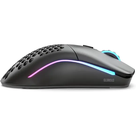 Glorious Model O- Minus Gaming Wireless Mouse - 65g Ultralight - Honeycomb (Matte Black) - PakByte Computers 