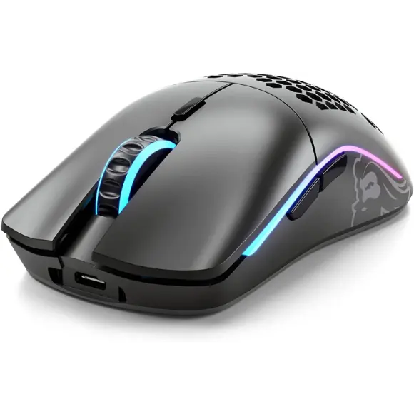 Glorious Model O- Minus Gaming Wireless Mouse - 65g Ultralight - Honeycomb (Matte Black) - PakByte Computers 