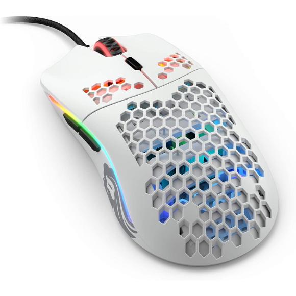 Glorious Model O- (Minus) Gaming Mouse, Matte White (GOM-White) - PakByte Computers 