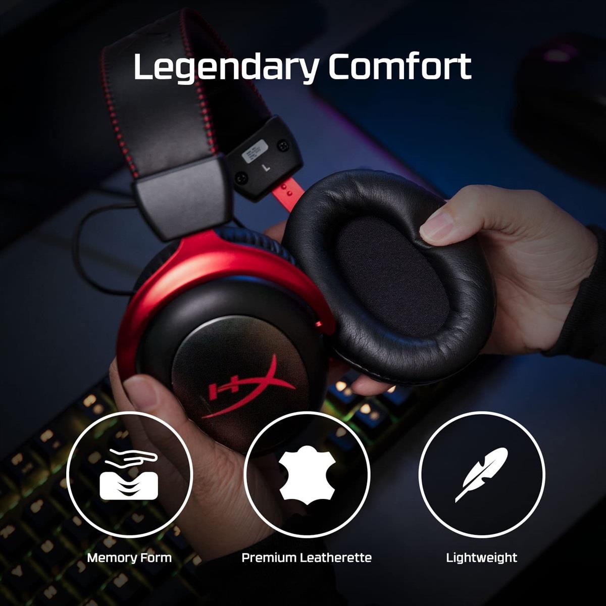 HyperX Cloud II Wireless Gaming Headset - Black/Red