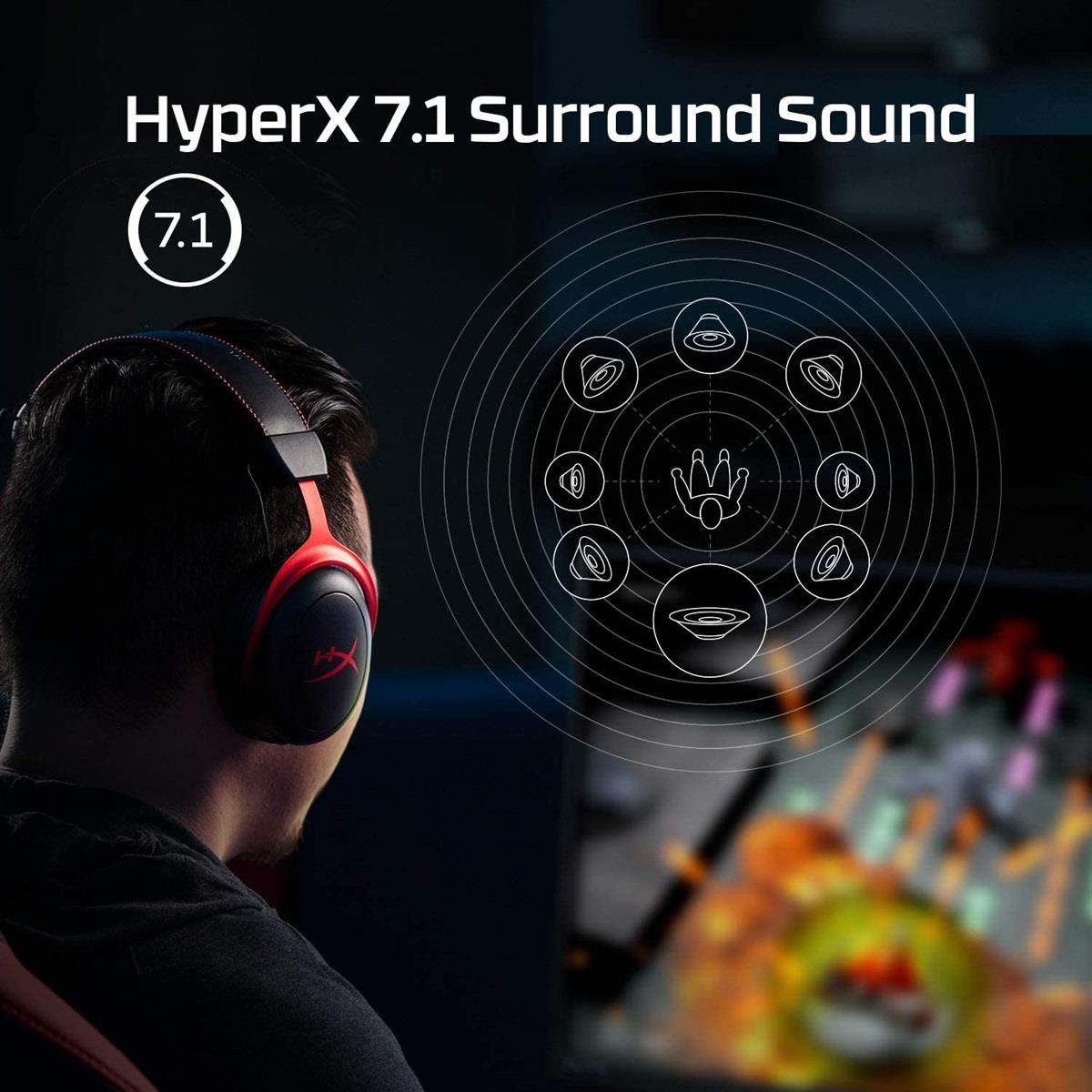 HyperX Cloud II Wireless Gaming Headset - Black/Red