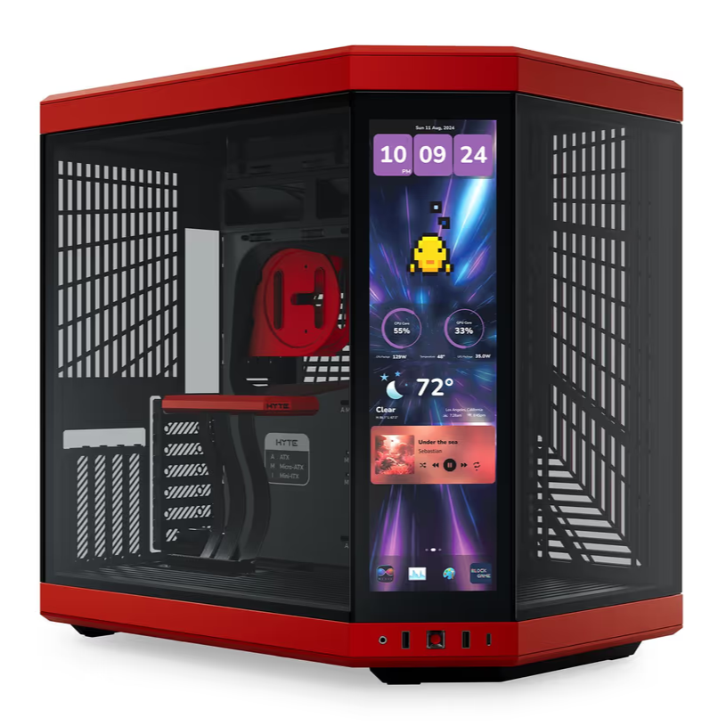 Hyte Y70 Touch Infinite Modern Aesthetic Mid-Tower ATX Gaming Case - Cherry - PakByte  