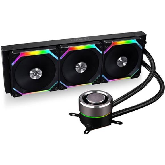 Lian Li Galahad AIO 360 RGB UNI FAN SL Edition Closed Loop All-in-One CPU Liquid Cooler GA-360SLB Black - PakByte Computers 