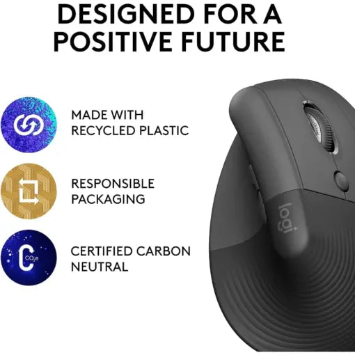 Logitech LIFT VERTICAL Wireless MOUSE - Gray