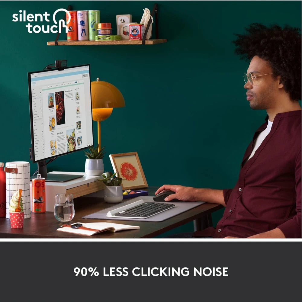 Logitech M650 Large Signature Wireless Mouse & Bluetooth Mouse - BLACK - PakByte  