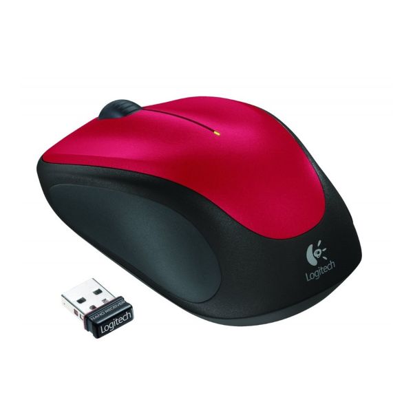 Logitech M235 Wireless Mouse Red - PakByte Computers 