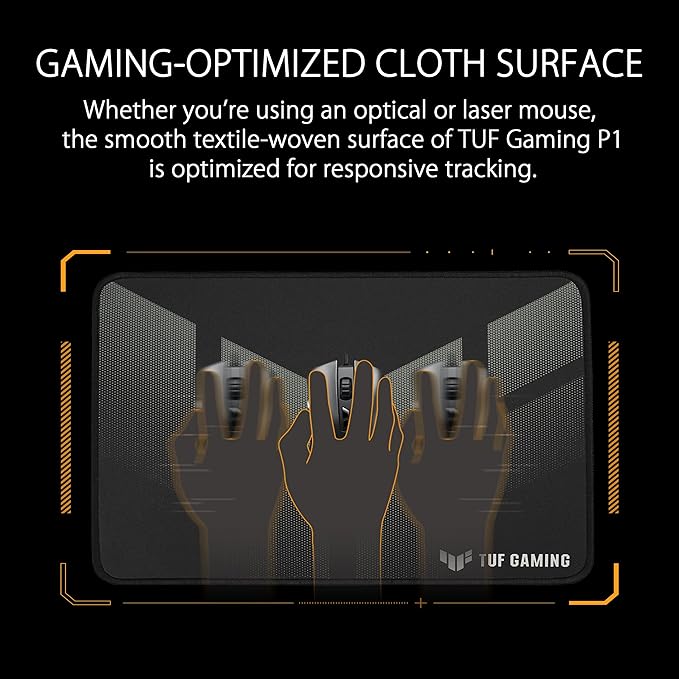 ASUS TUF Gaming P1 Portable Mouse Pad | Cloth Surface, Triple Guard Coating, Water-Resistant - PakByte Computers 