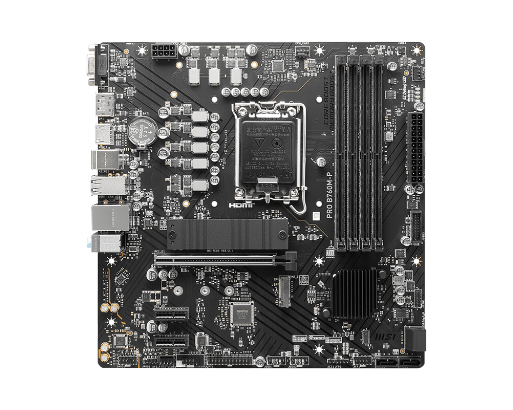 MSI Pro B760M-P DDR5 Intel 12/13th Gen microATX Motherboard - PakByte Computers 