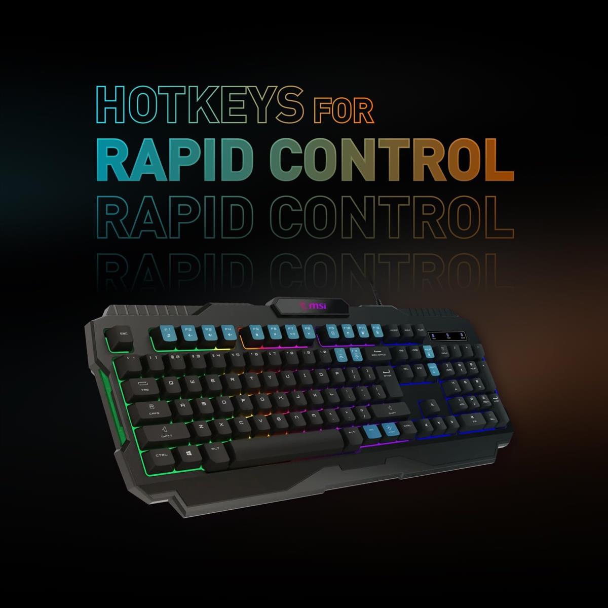 MSI Forge GK100 RGB Gaming Keyboard Mouse Combo - PakByte Computers 