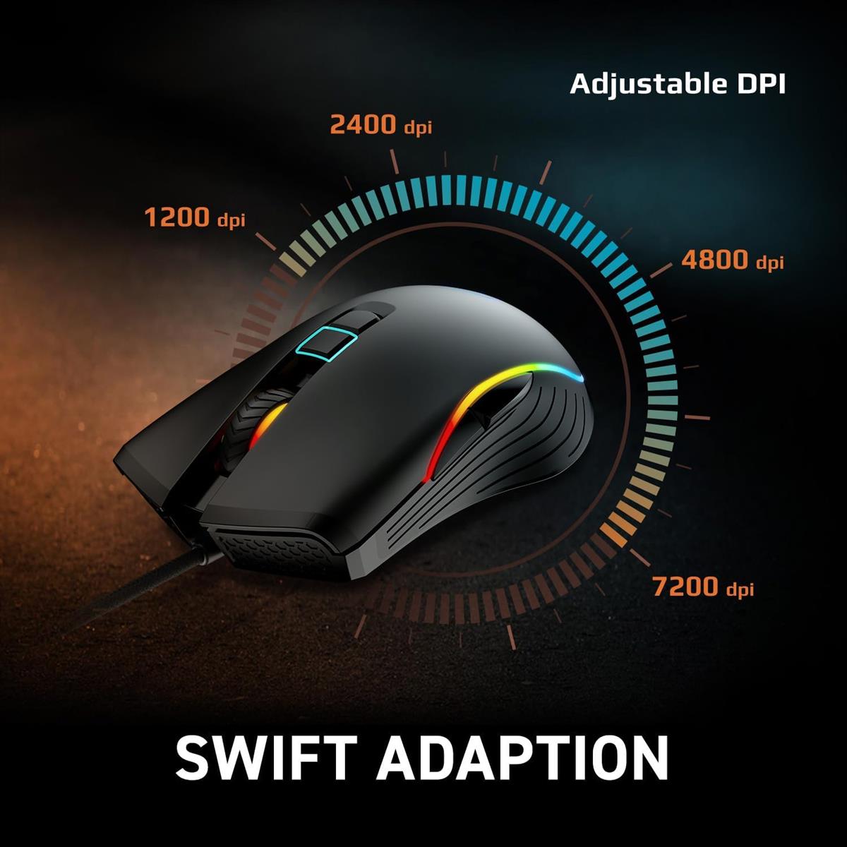 MSI Forge GM300 Lightweight Gaming Mouse, Black - PakByte  