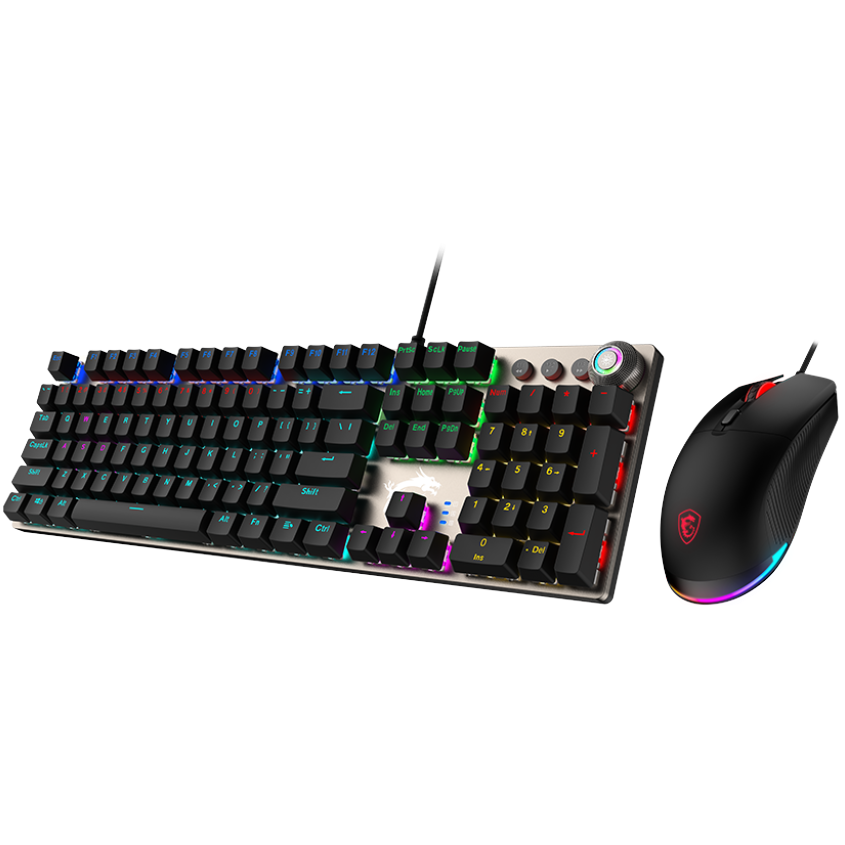 MSI Forge GK310 Combo Keyboard Mouse Wired - Red Switches - PakByte  