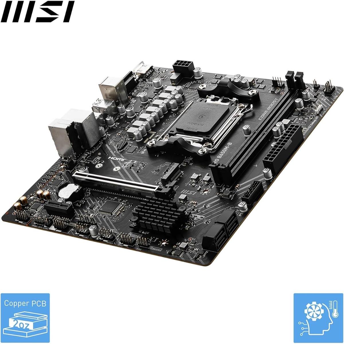 MSI Pro B650M-B DDR5 AMD AM5 microATX Motherboard - PakByte Computers 