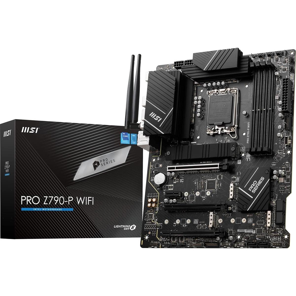 MSI Pro Z790-P Wifi DDR5 Intel 12/13th Gen ATX Motherboard - PakByte Computers 