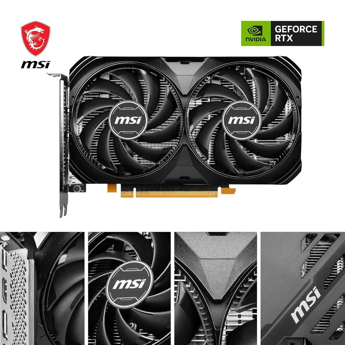 MSI GeForce RTX 4060 Ti Ventus 2X 16GB OC Graphics Card -  Black - PakByte Computers 