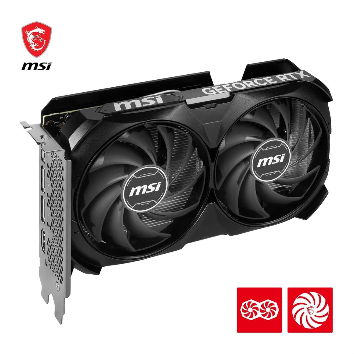 MSI GeForce RTX 4060 Ti Ventus 2X 16GB OC Graphics Card -  Black - PakByte Computers 