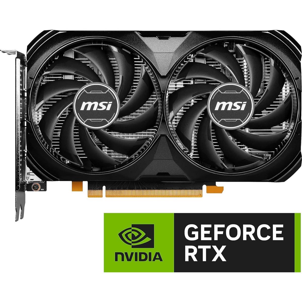 MSI GeForce RTX 4060 Ventus 2X 8GB OC Graphics Card - Black - PakByte Computers 