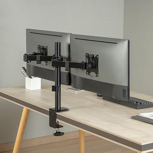 MXG BMA-24P Dual Steel Articulating Monitor Arm - PakByte Computers 