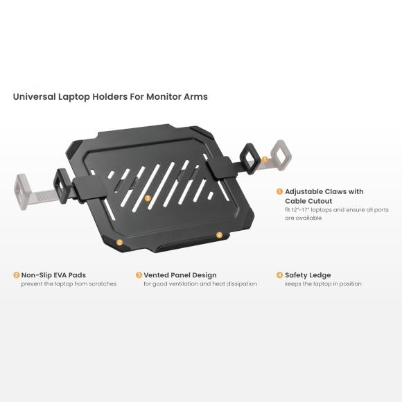 MXG LH-01 Universal Laptop Holder for Monitor Arms - PakByte Computers 