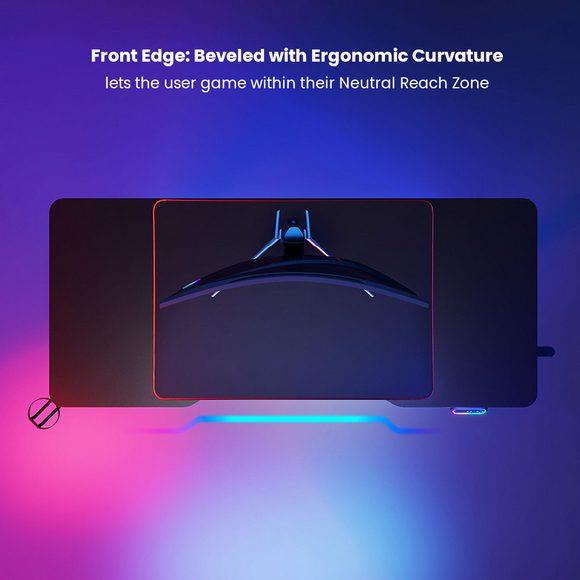 MXG MGD-01R RGB Electric Standing Gaming Desk - PakByte Computers 