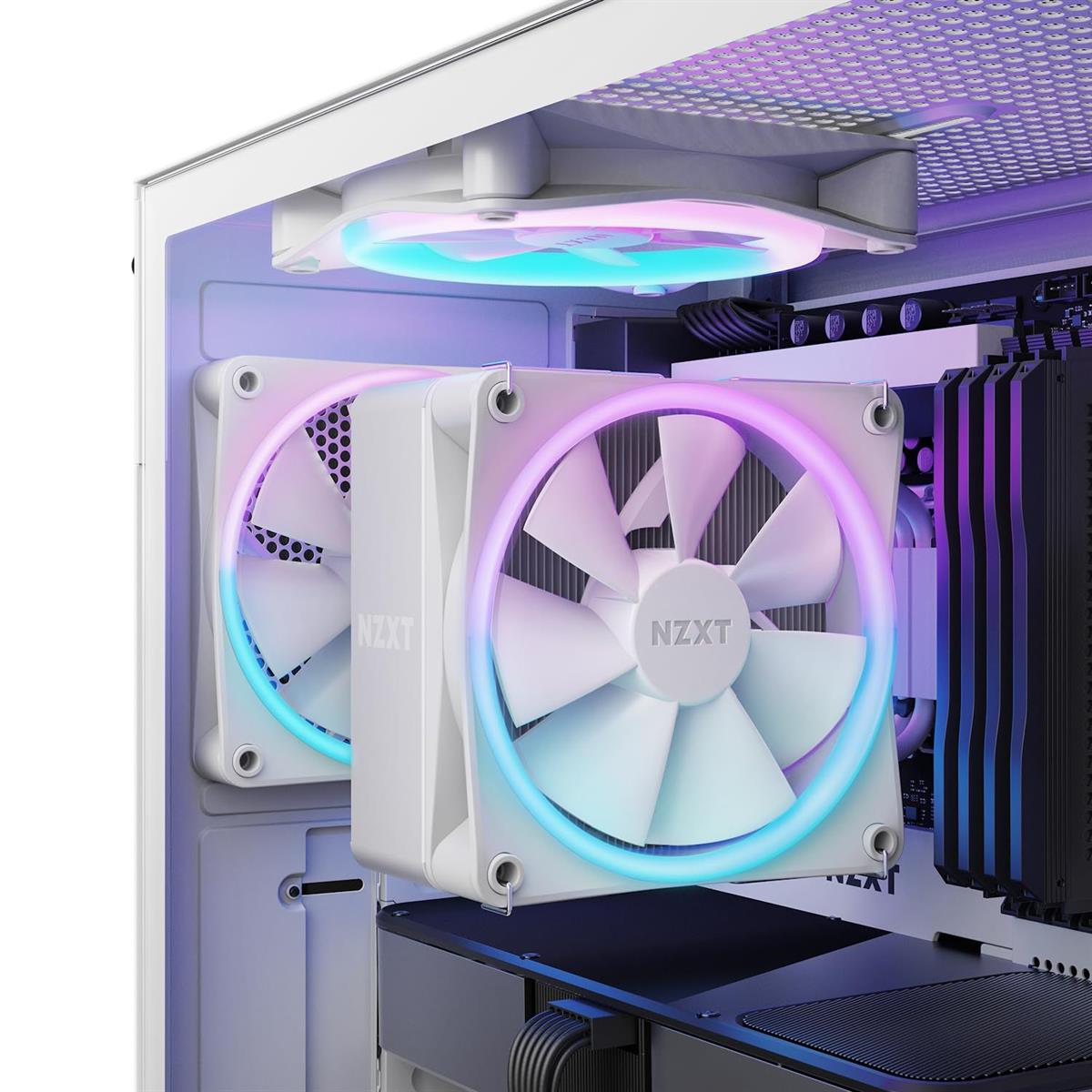 NZXT T120 RGB CPU Air Cooler - White - PakByte Computers 